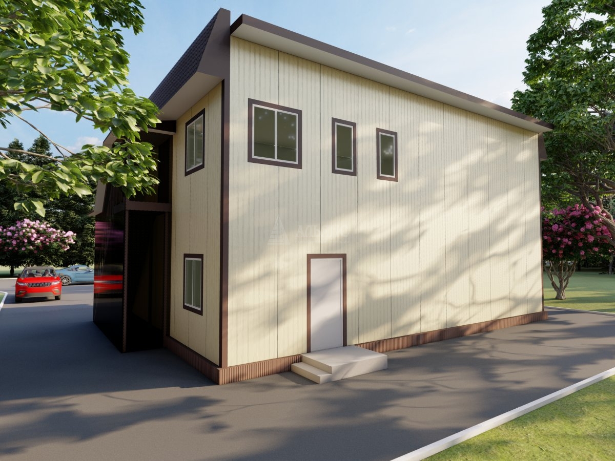 3D визуализация СТО из сэндвич-панелей - фото 3