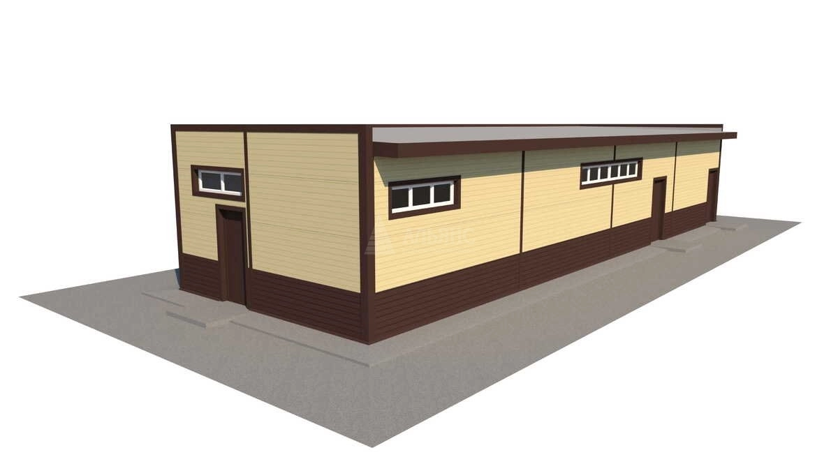 3D визуализация Магазин из сэндвич-панелей - фото 11