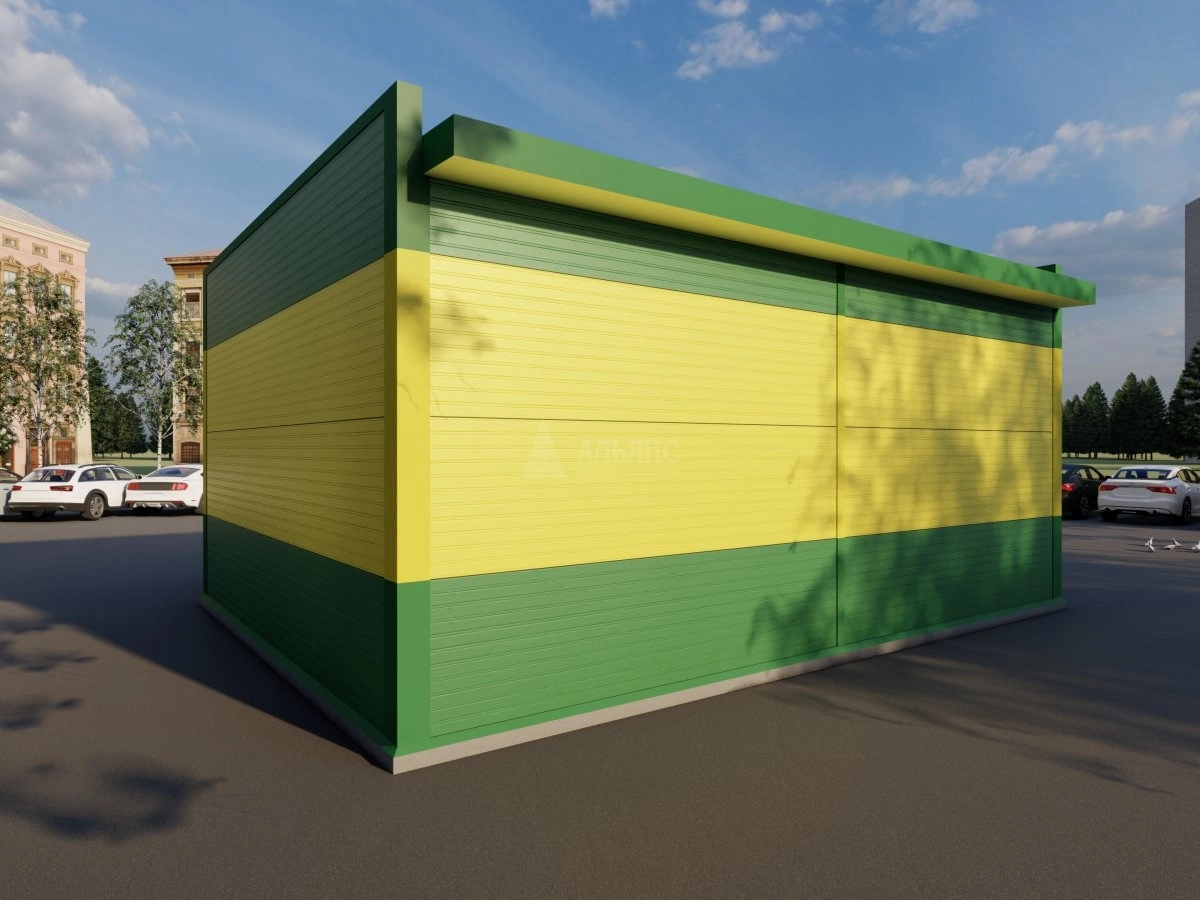 3D визуализация Павильон из сэндвич-панелей - фото 4