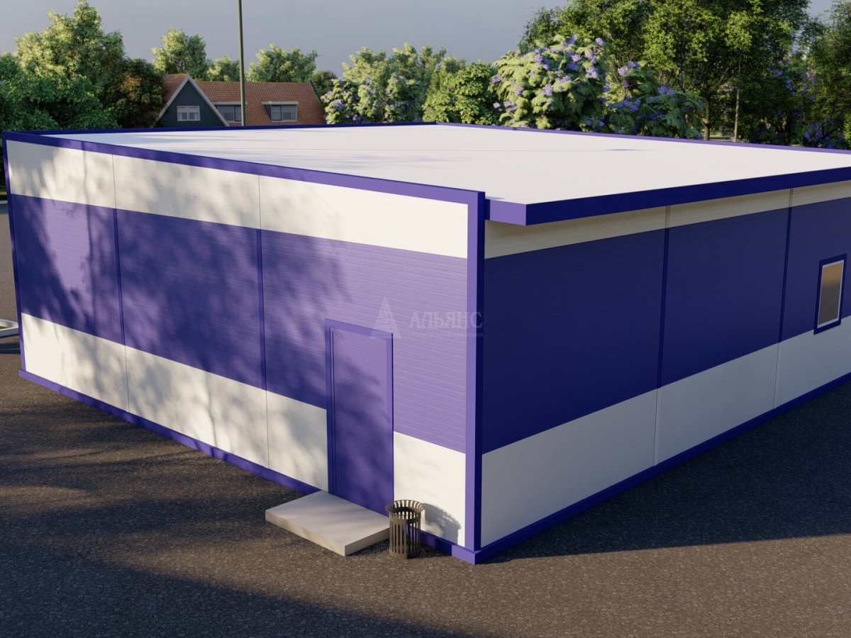 3D визуализация Магазин из сэндвич-панелей - фото 3