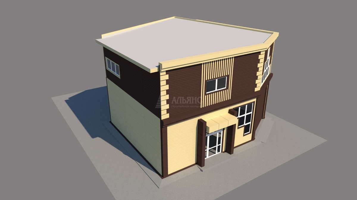 3D визуализация Склад-ангар из сэндвич-панелей - фото 15